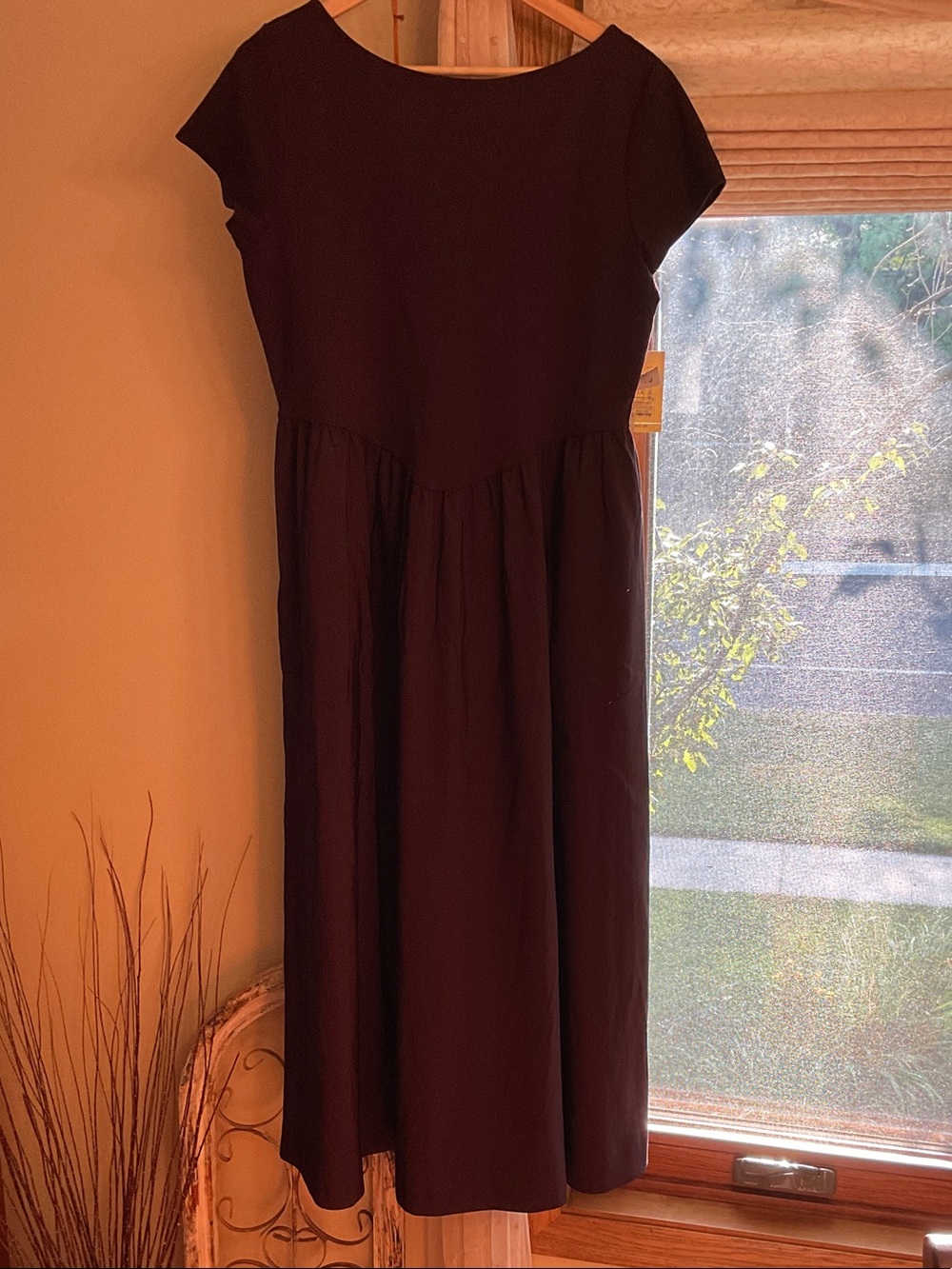 A New Day NWT Wine Scoop Back MIDI Maxi Dress Large